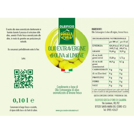 Extravergine aromatizzato al Limone bottiglia assaggio